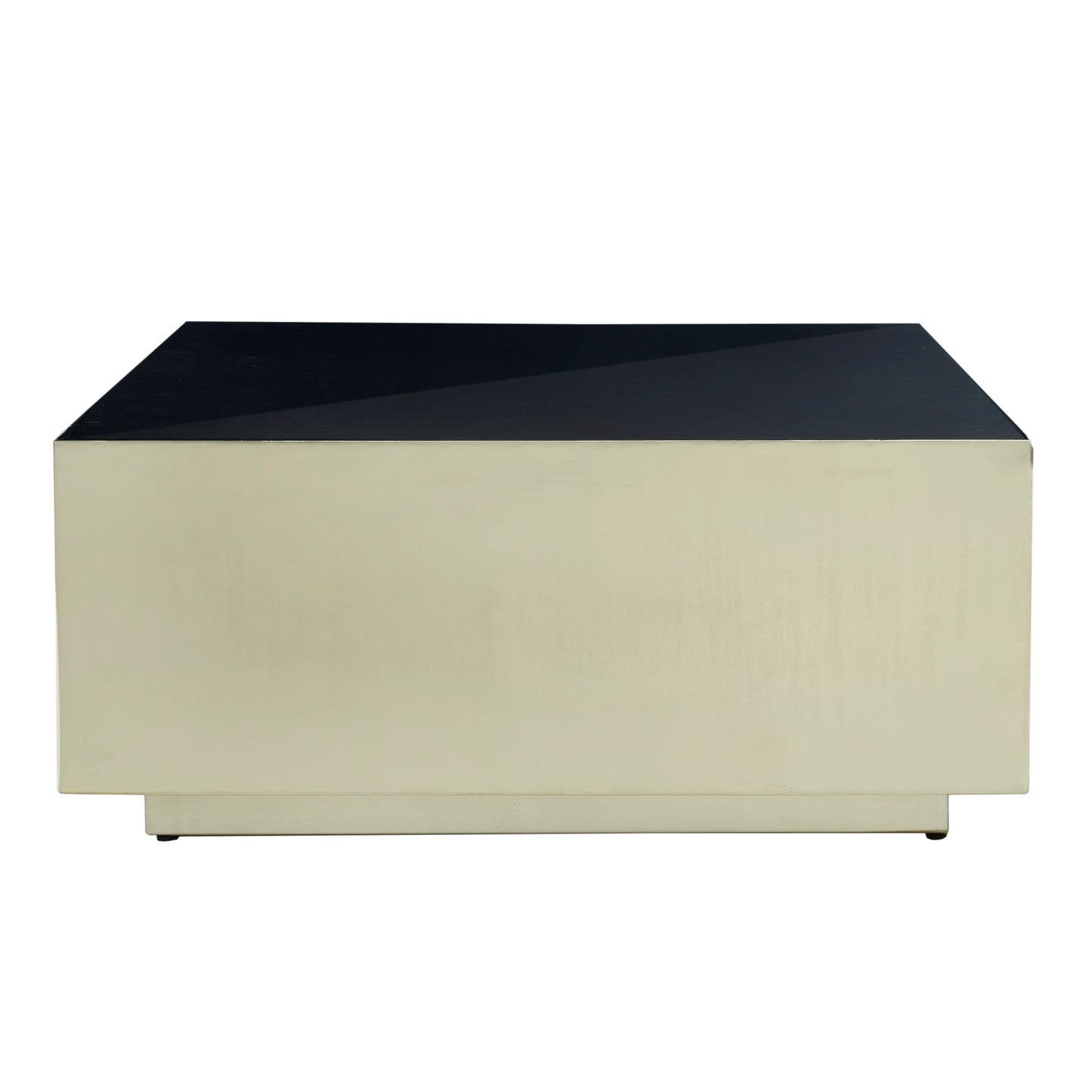 Irvy Gold Iron Coffeetable Square Black Enamel Sv2
