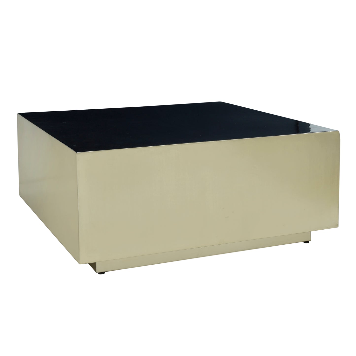 Irvy Gold Iron Coffeetable Square Black Enamel Sv2