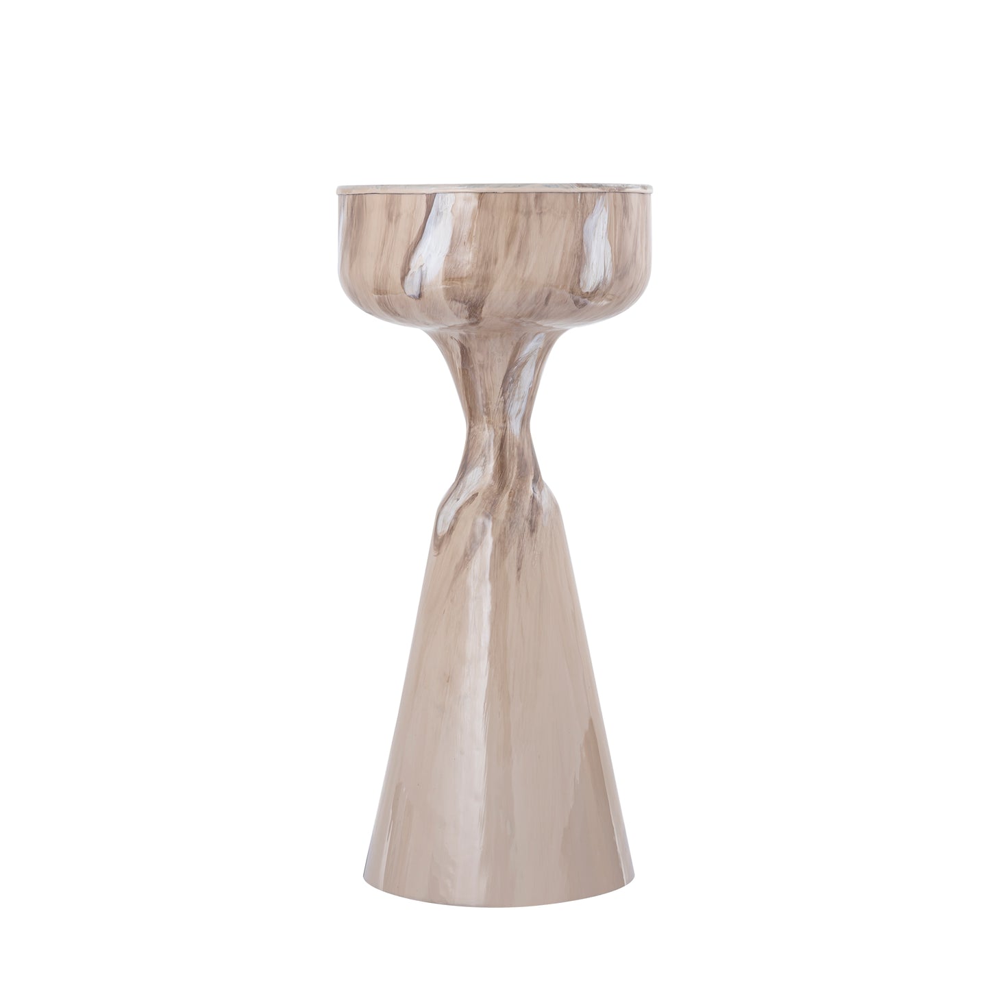 Maran Cream Shiny Iron Sidetable Round S