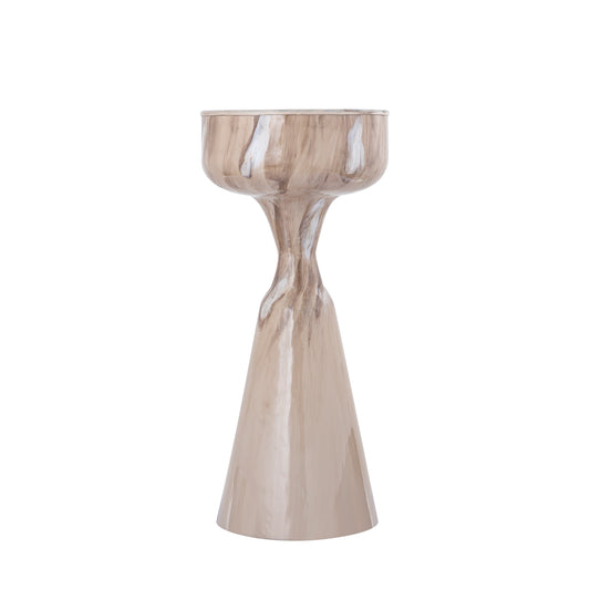 Maran Cream Shiny Iron Sidetable Round S