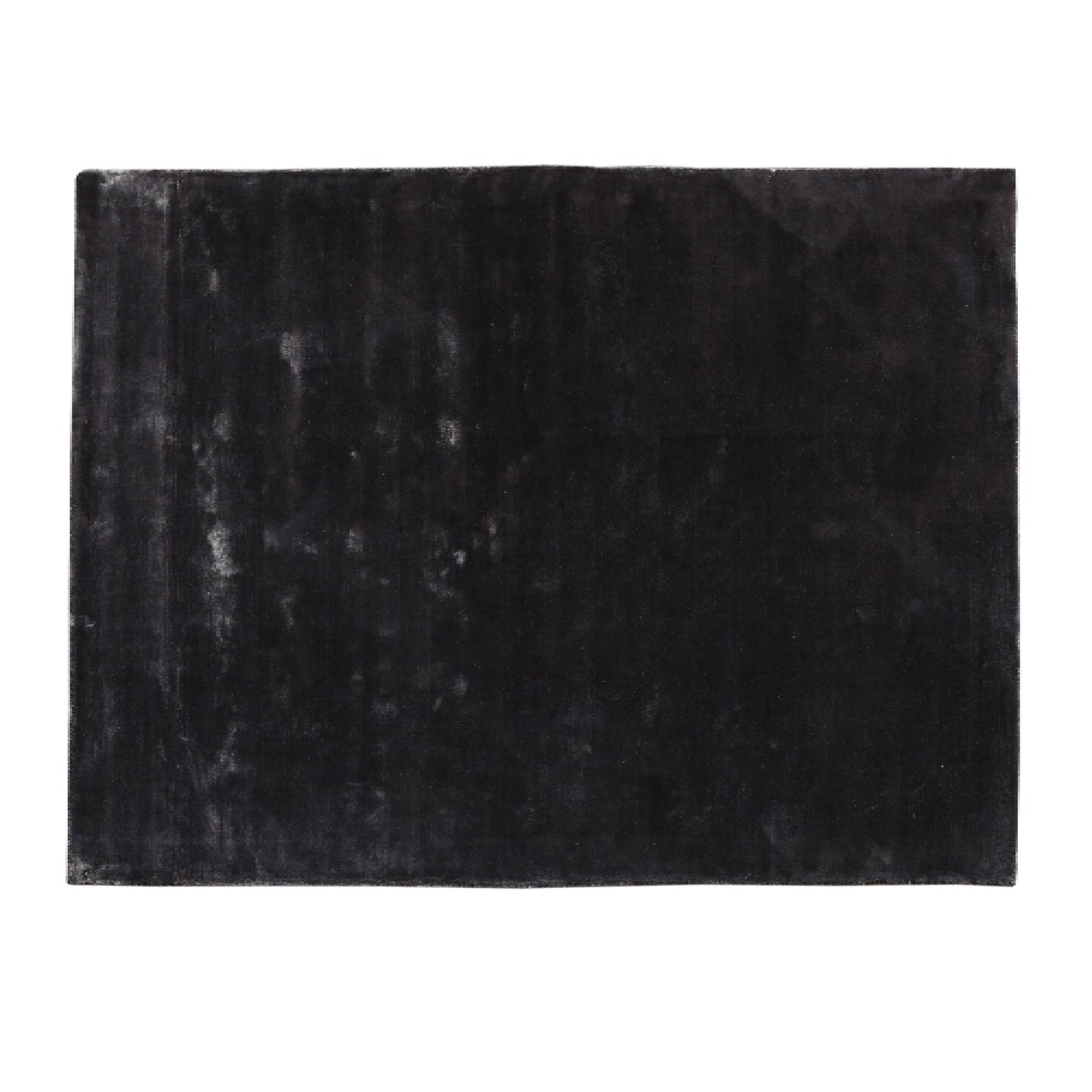 Flavia Black Viscose Handwoven Carpet XL