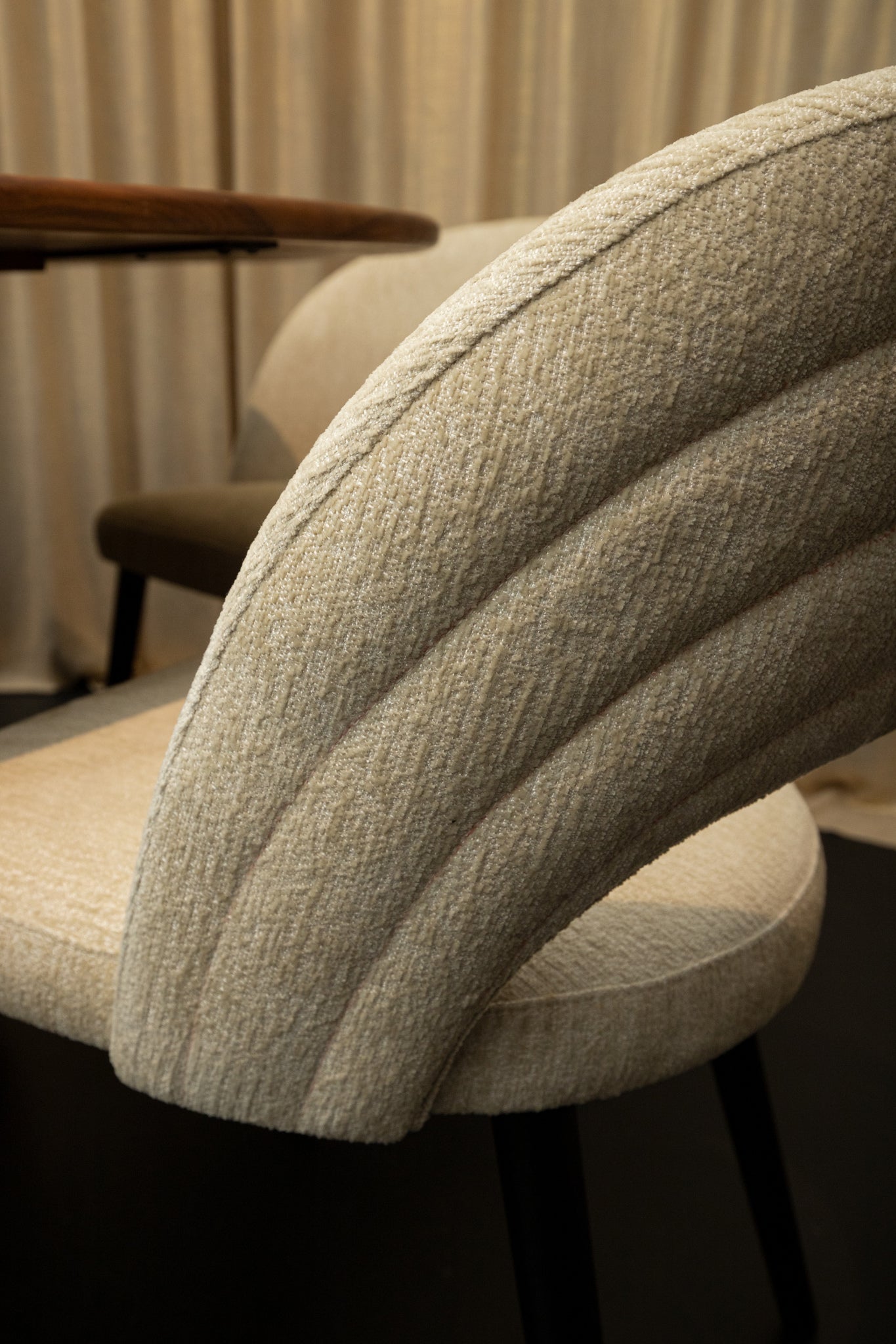 Abierto White Nanci Fabric Dining Chair