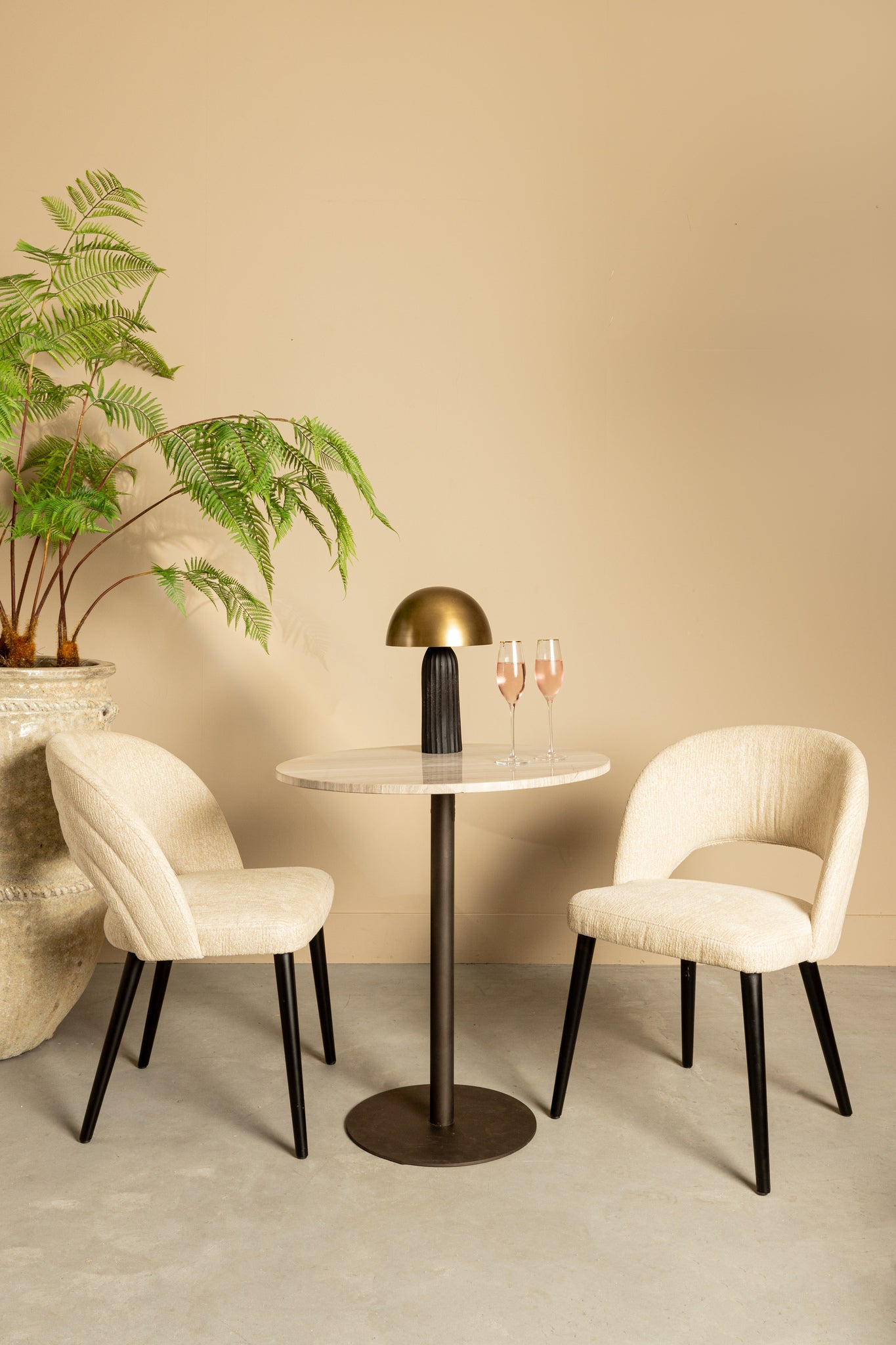 Abierto Black Nanci Fabric Dining Chair