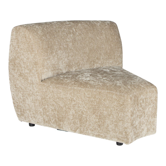Lujo Sofa Cream Fiore Fabric Corner Piece