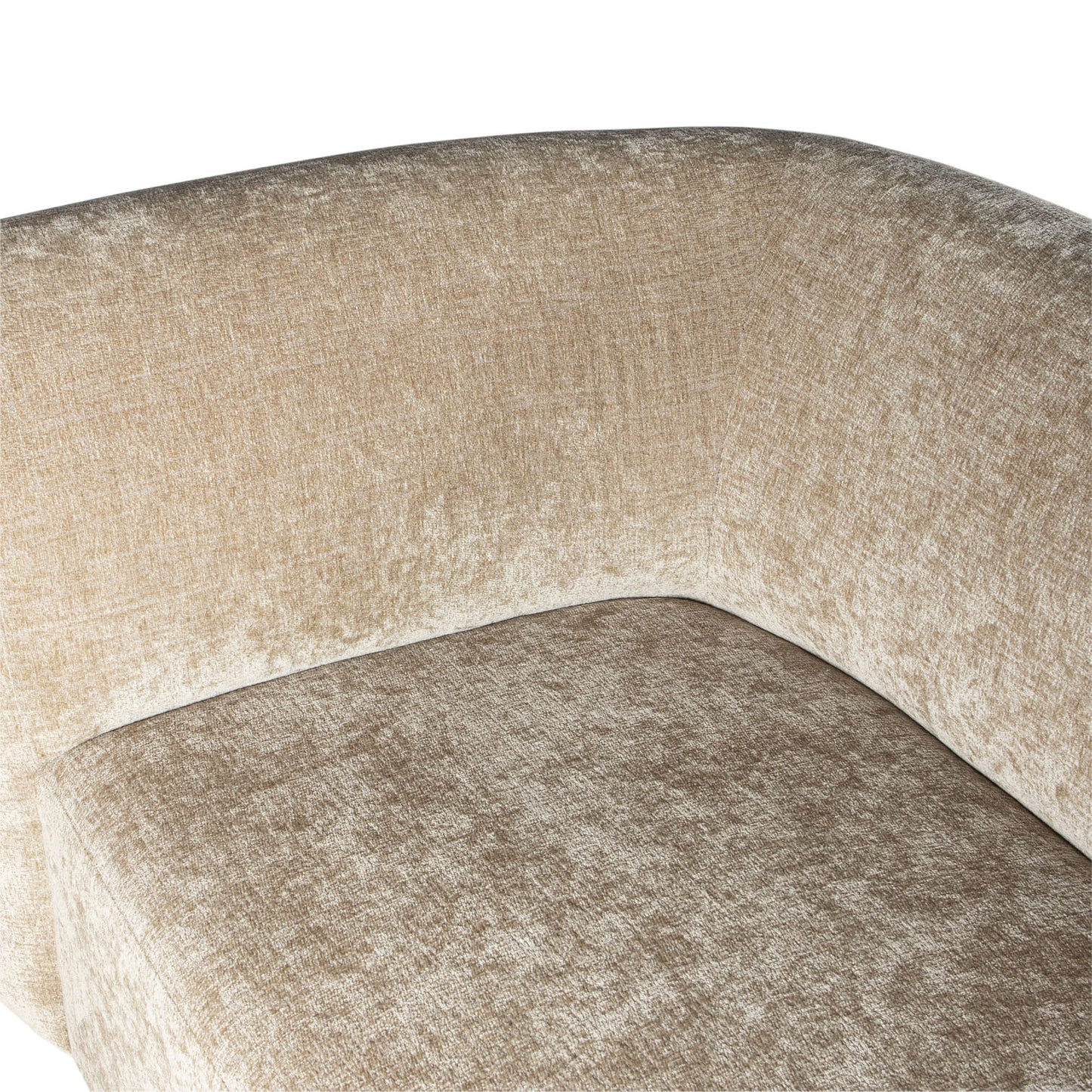 Lujo Sofa Cream Fiore Fabric 2 Seater Arm Left