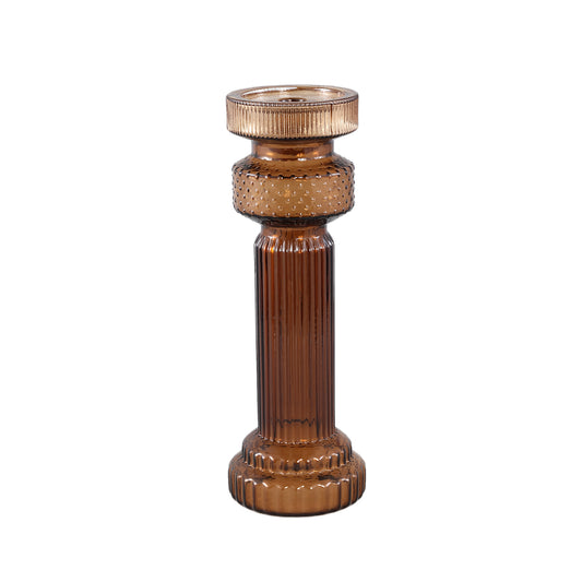 Fadri Bronze Glass Candle Holder M