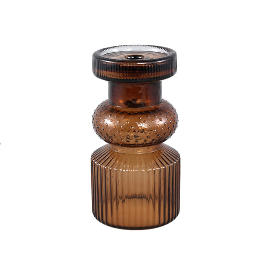 Fadri Bronze Glass Candle Holder S