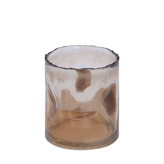 Alyson Brown Glass Stormlight With Dimples Round S