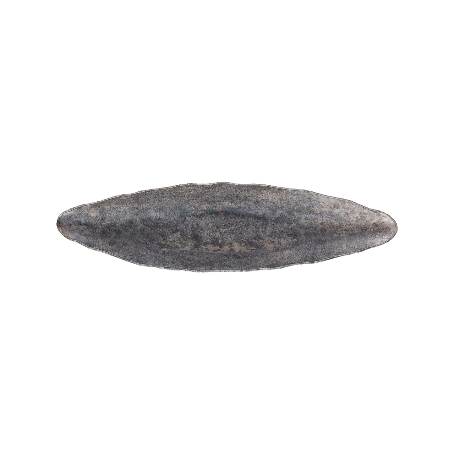 Semin Silver Alu Oval Rustic Bowl Wavy Edge S