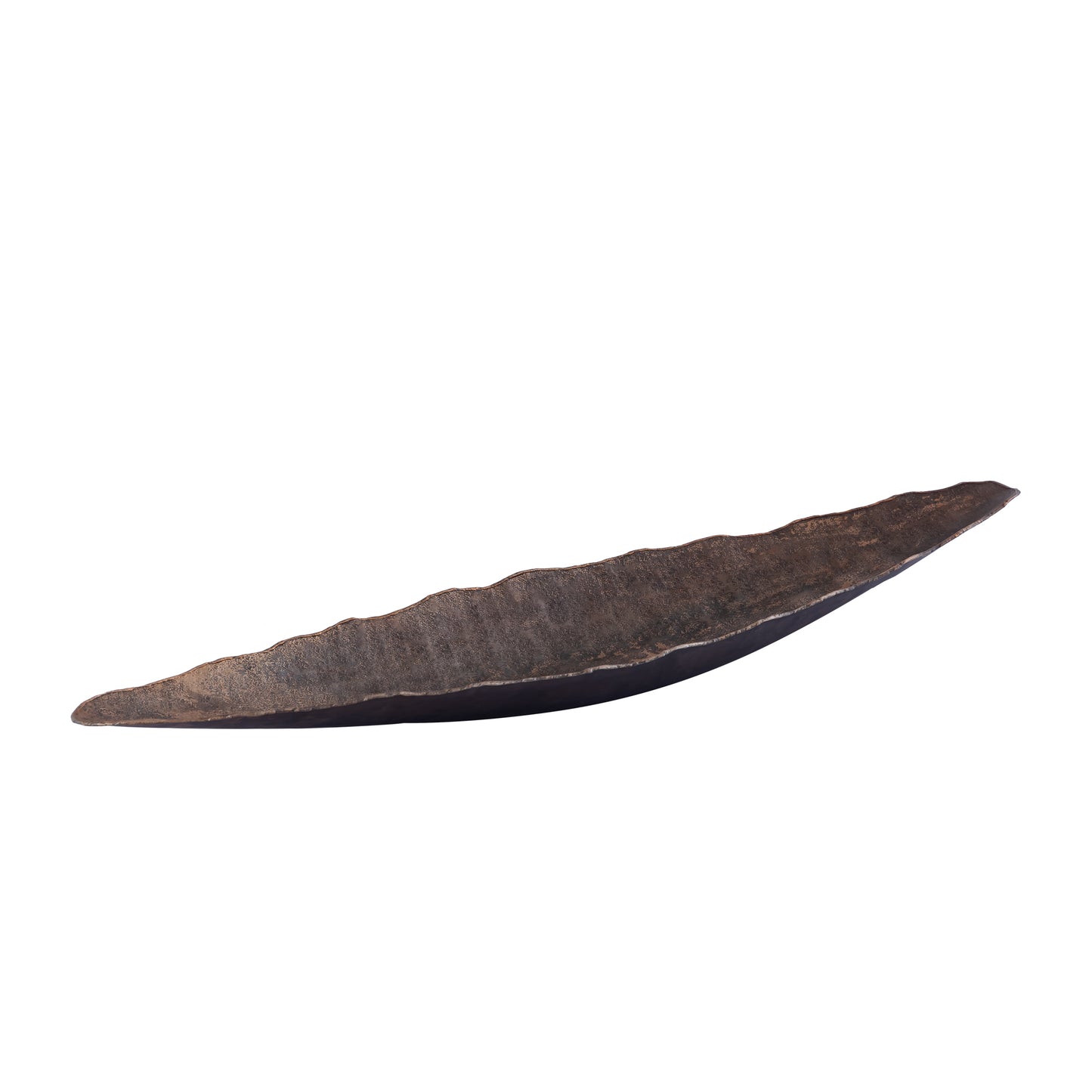 Semin Copper Alu Oval Rustic Bowl Wavy Edge M