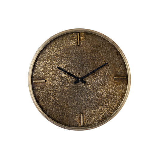 Taylor Brass Iron Round Clock With Print S