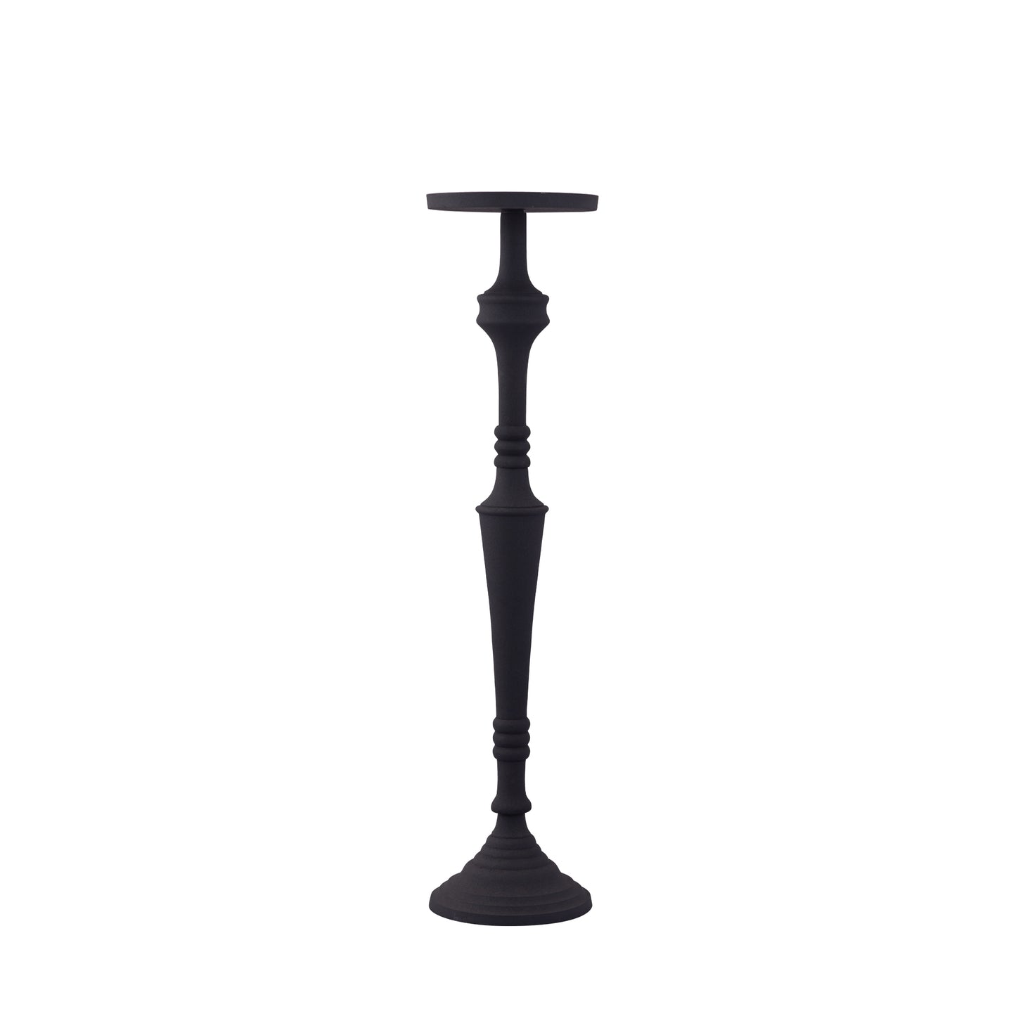 Helen Black Alu Candle Holder Powder Coated S