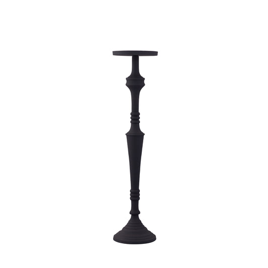 Helen Black Alu Candle Holder Powder Coated S