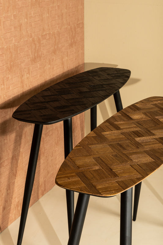 Tyano Natural Recycled Teak Wood Side Table