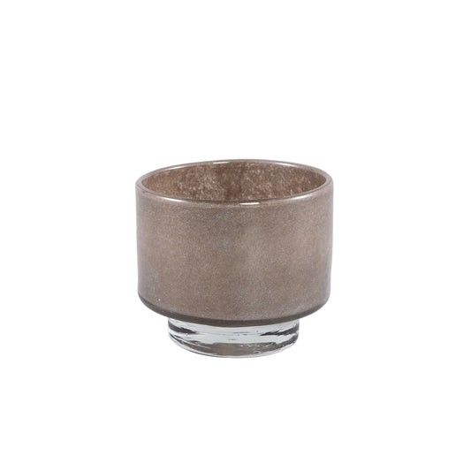 Josiah Brown Glass Tealight On Base S