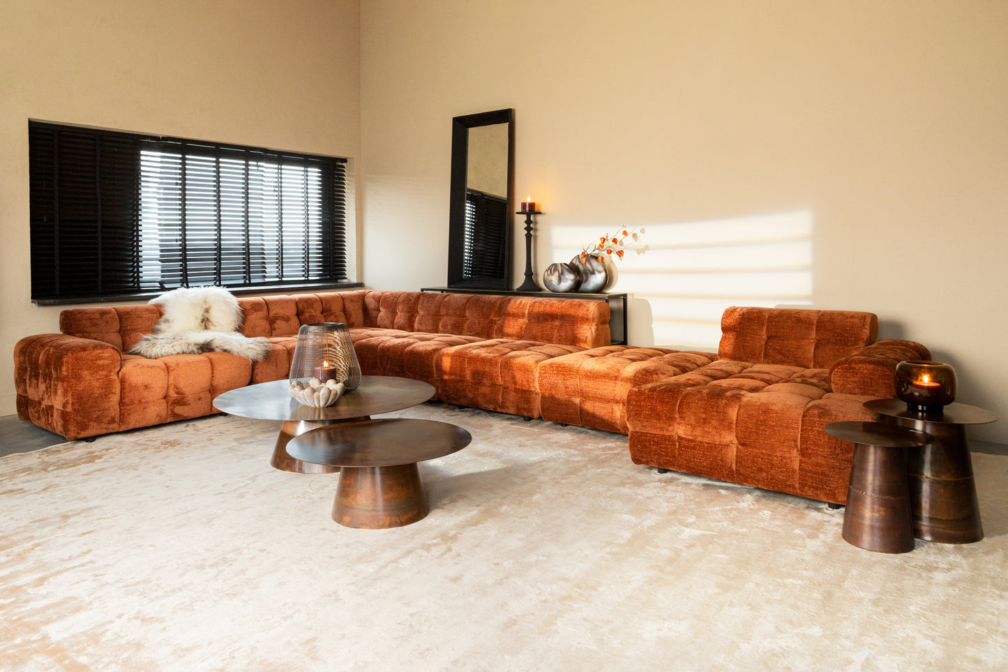 Jidde Sofa Berge 1042 Beige Fabric Element