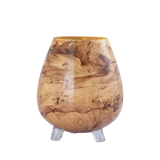 Jamillia Brown Round Glass Stormlight On Feet L