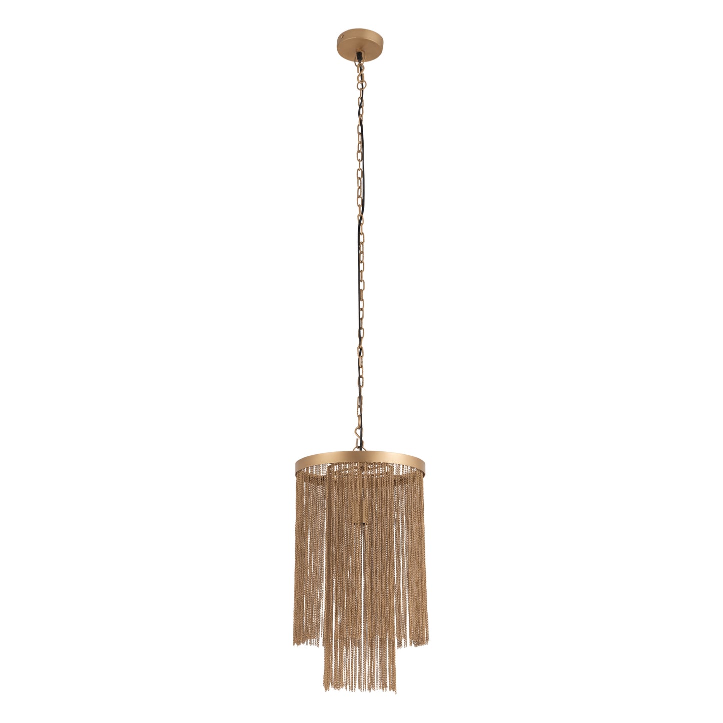 Brenton Gold Iron Chains Round Hanging Lamp L