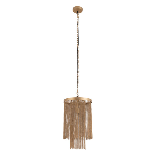 Brenton Gold Iron Chains Round Hanging Lamp L