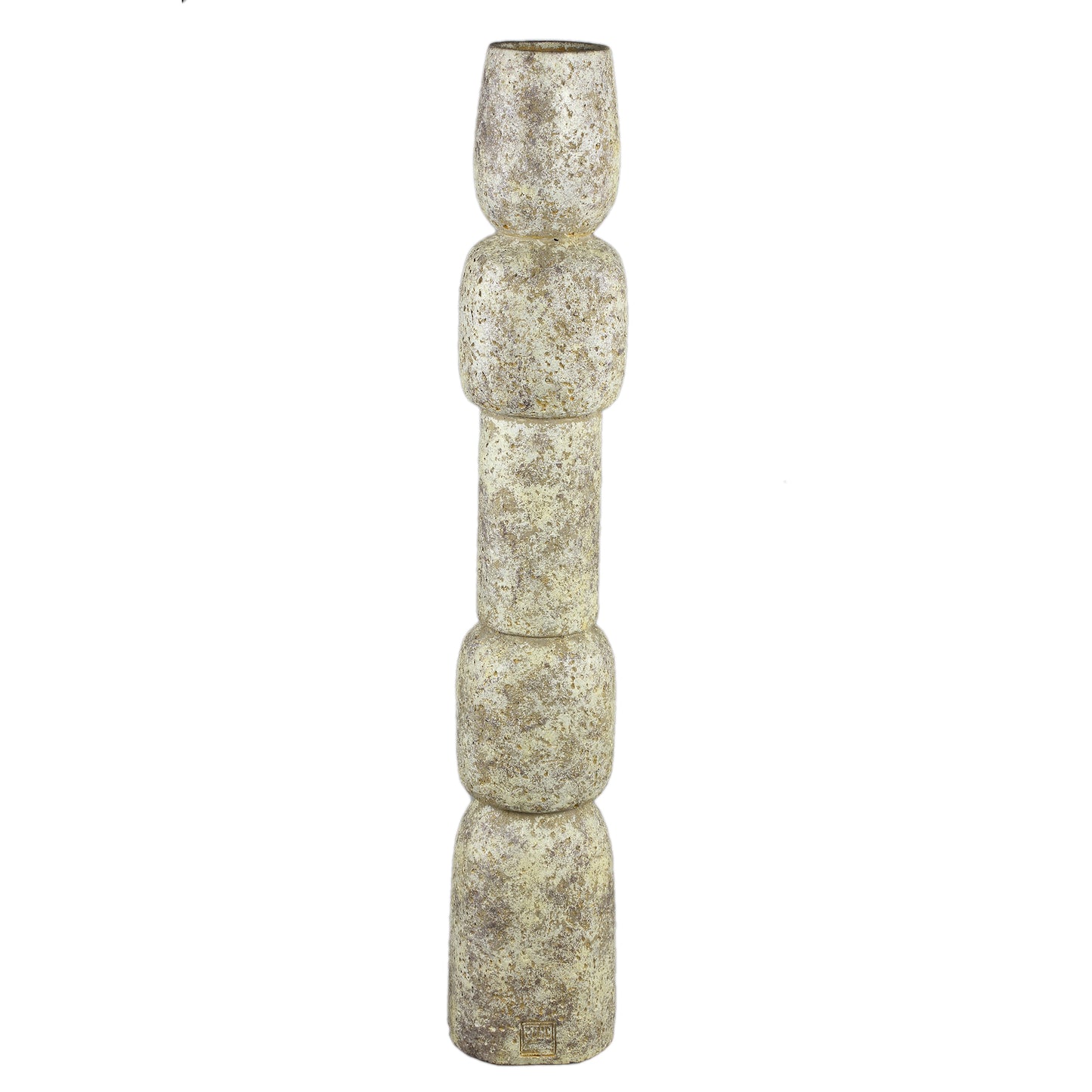 Terrina Cream Cement Bulbs Shaped Candle Holder L