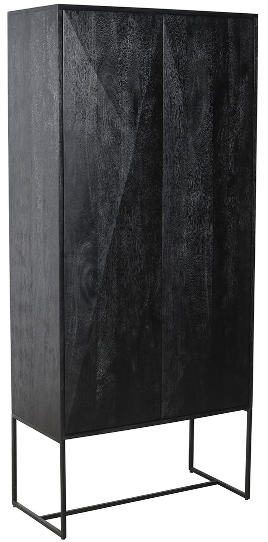 Onyx Cabinet Black 2 Drs