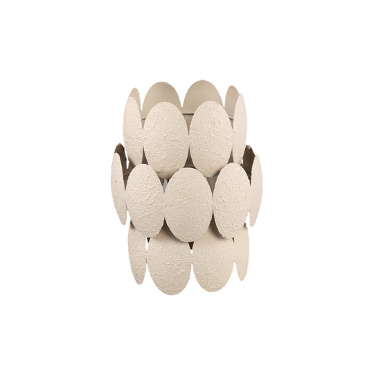 Tiyron Cream Iron Round Stormlight Round Pattern
