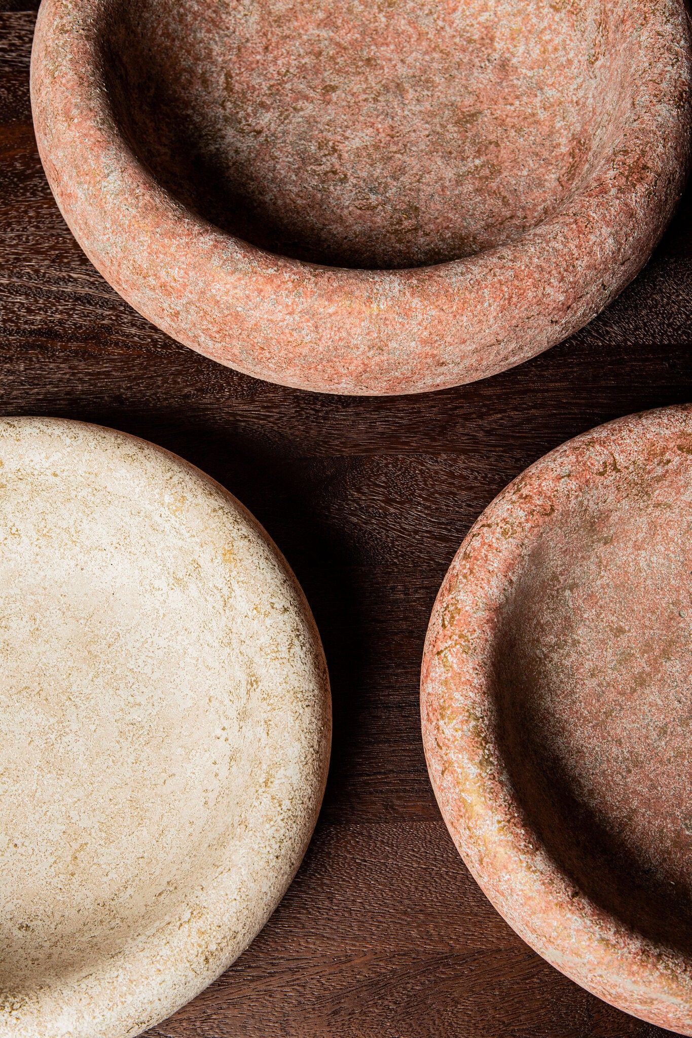 Aly Red Cement Round Bowl Big