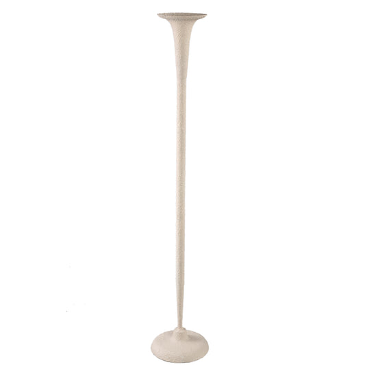 Krish Cream Iron Candle Holder Round Taps Rough L