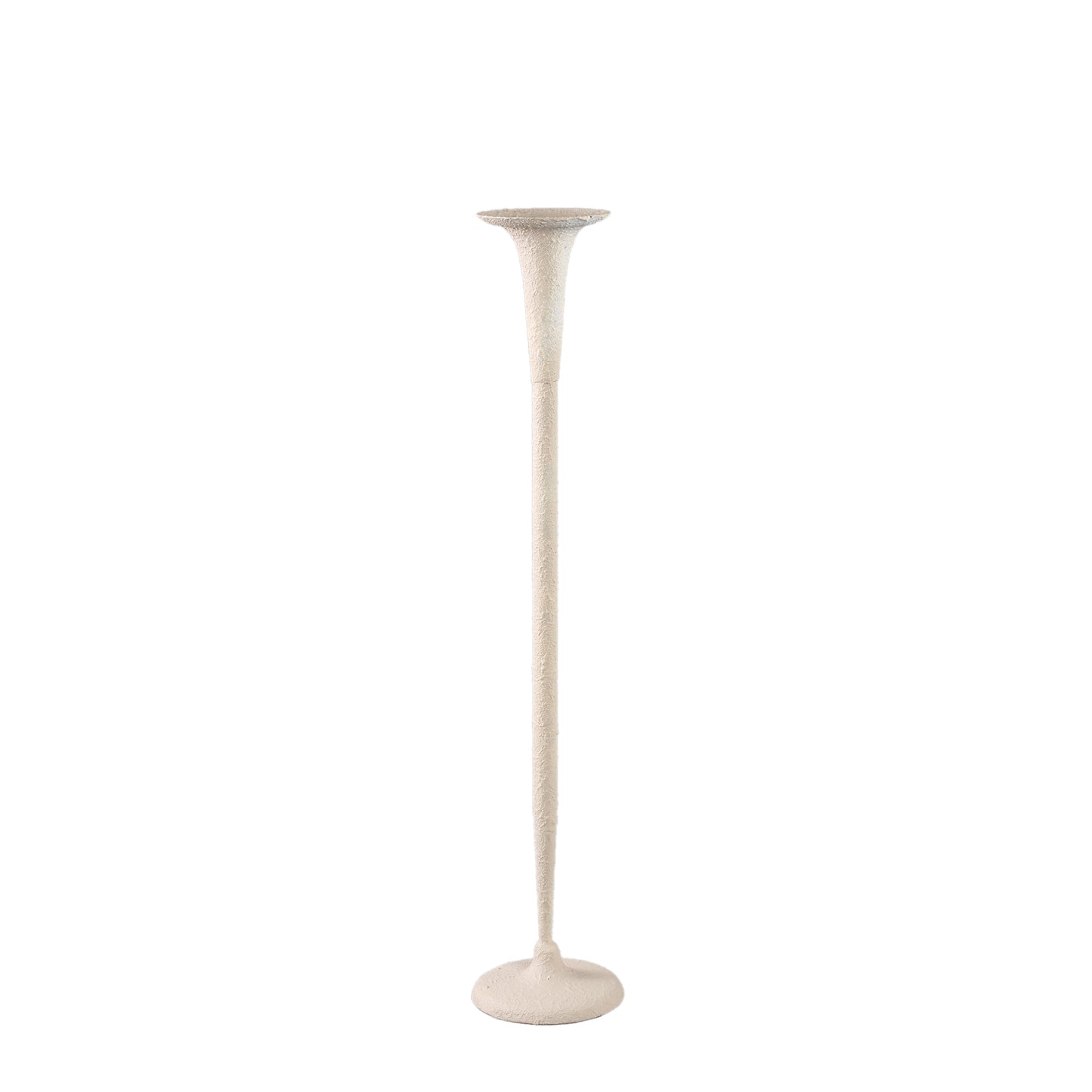 Krish Cream Iron Candle Holder Round Taps Rough S
