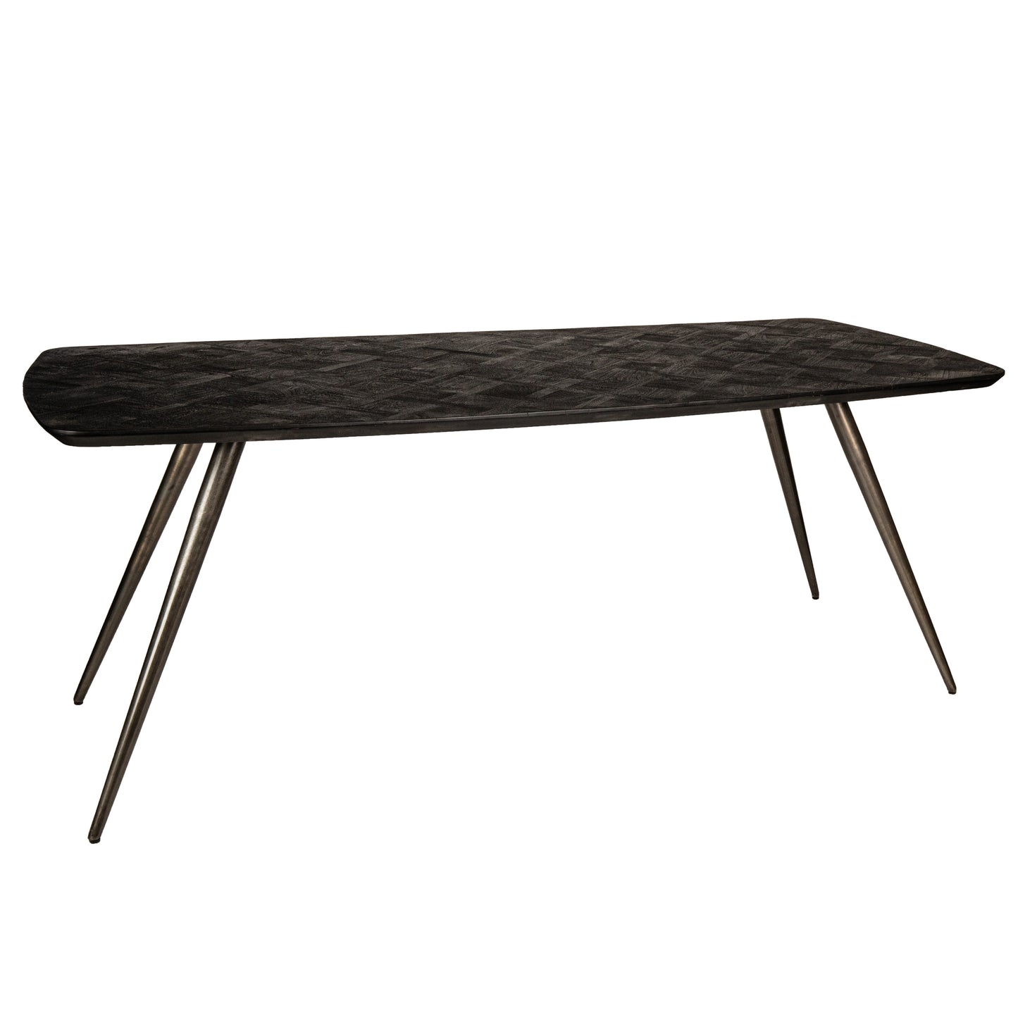 Fieron Black Acaia Wooden Dining Table Oval 200cm