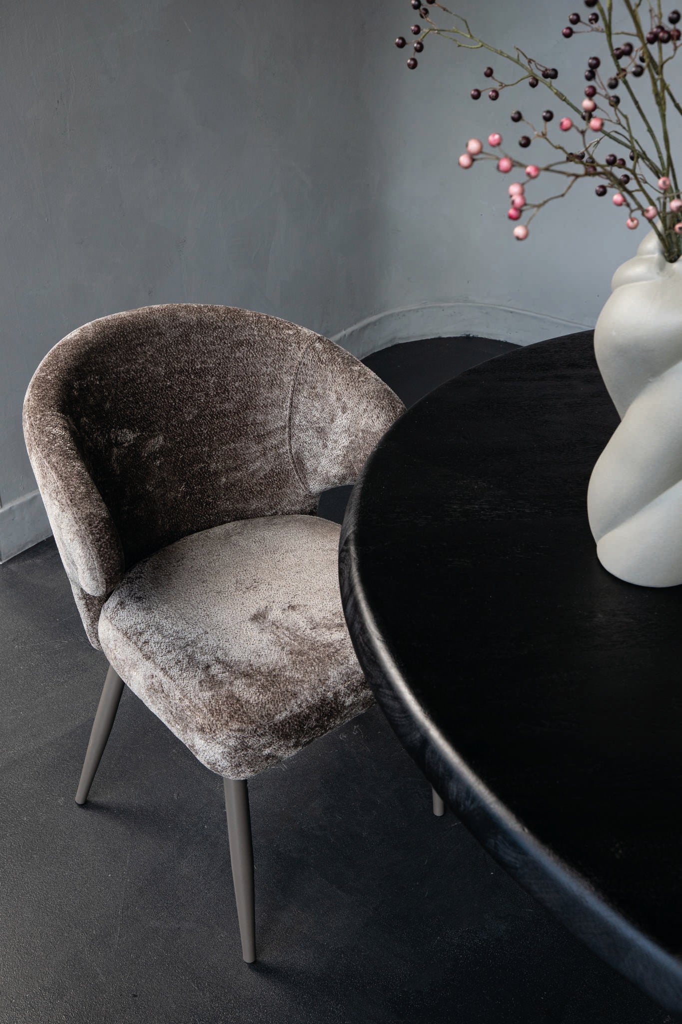 Ares Mocca Dining Chair Aphrodite 7 Clay Leg (set of 2)