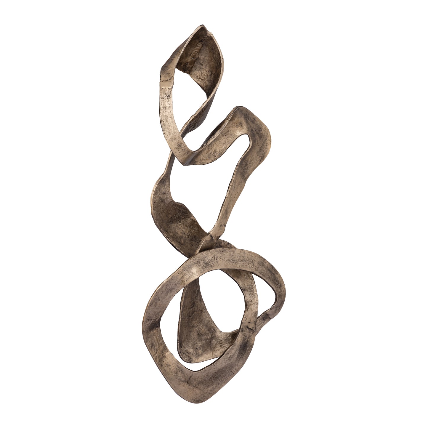 Neven Gold Casted Alu Metal Swirl Wall Panel S