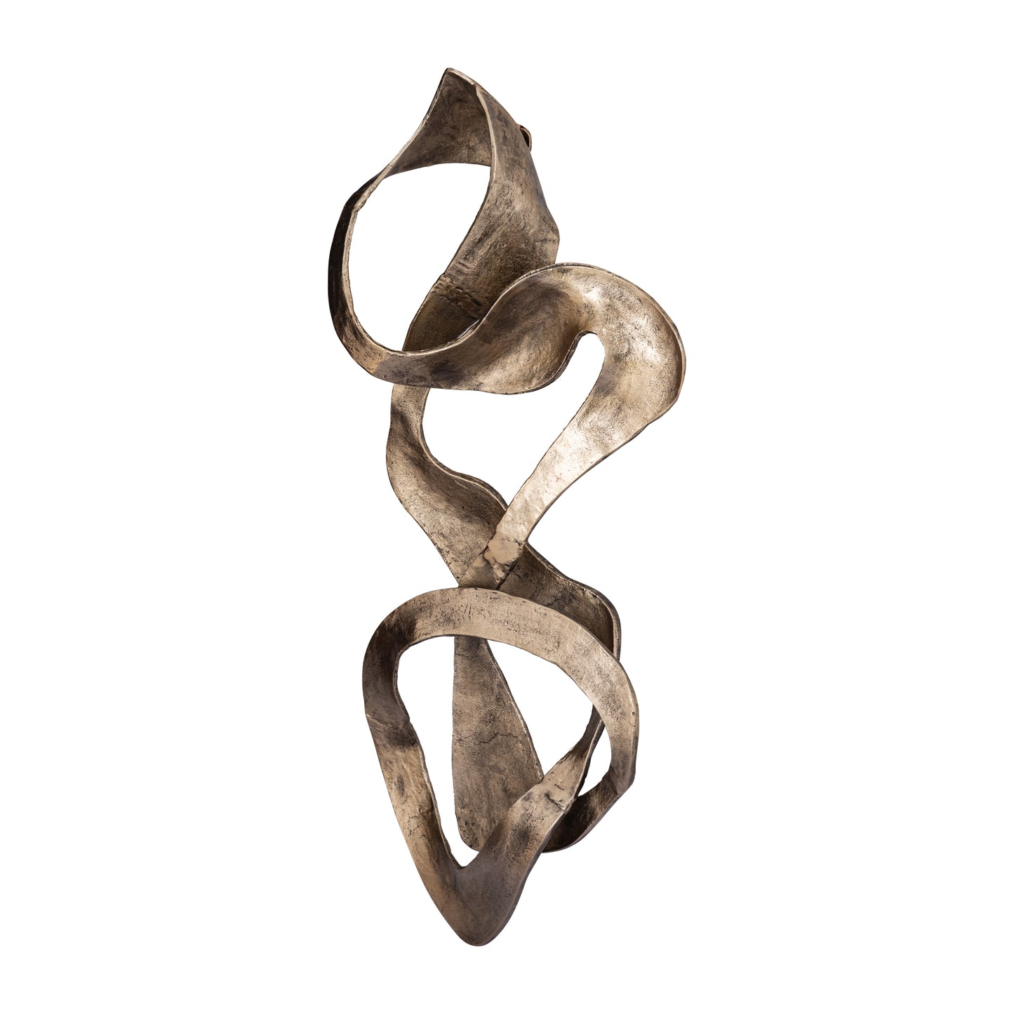 Neven Gold Casted Alu Metal Swirl Wall Panel S