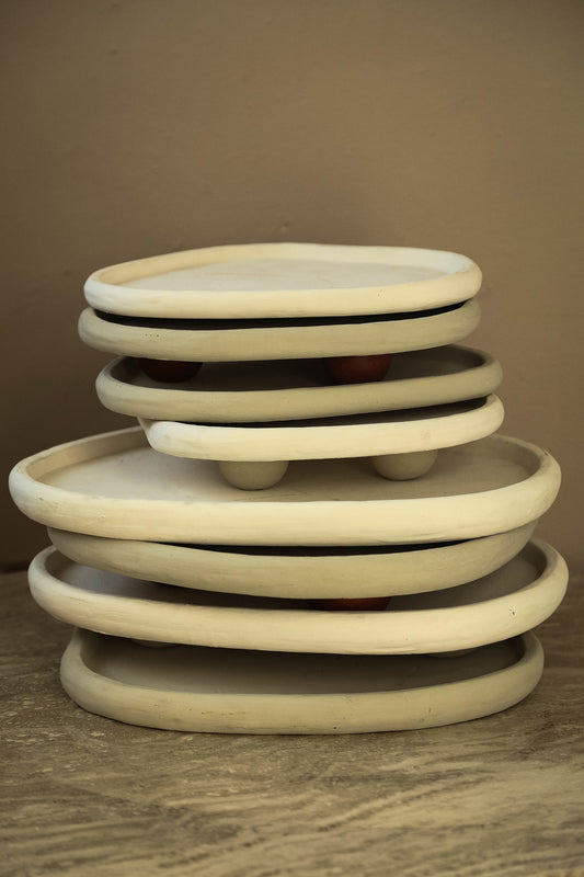 Tammy Taupe Cement Organic Plate S