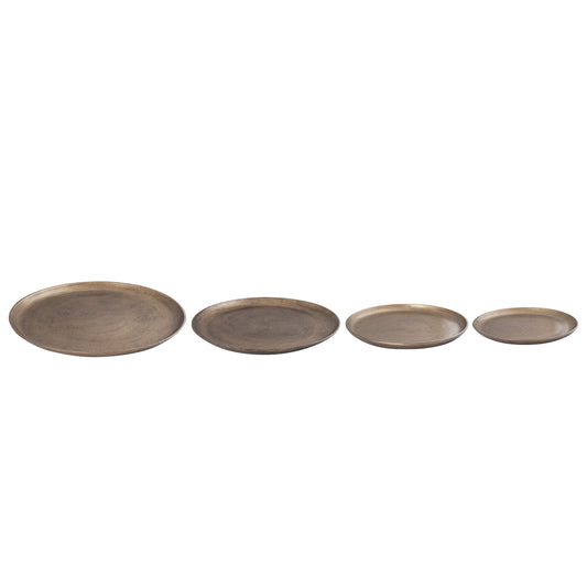 Afta Gold Casted Alu Simple Plate Round M