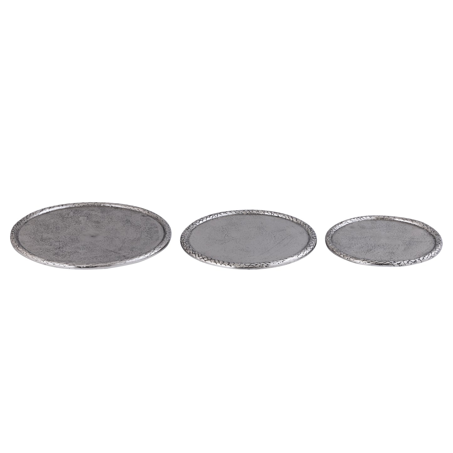 Fahdi Silver Casted Alu Rnd Plate Carving Border M