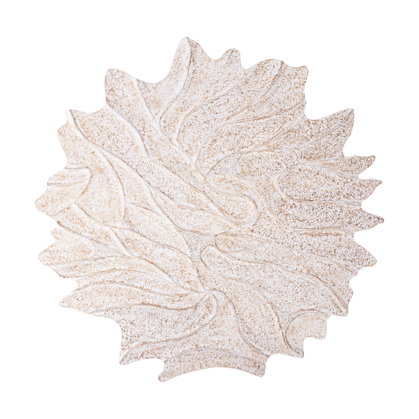 Ceanna Cream MDF Wall Panel Wavy Round L