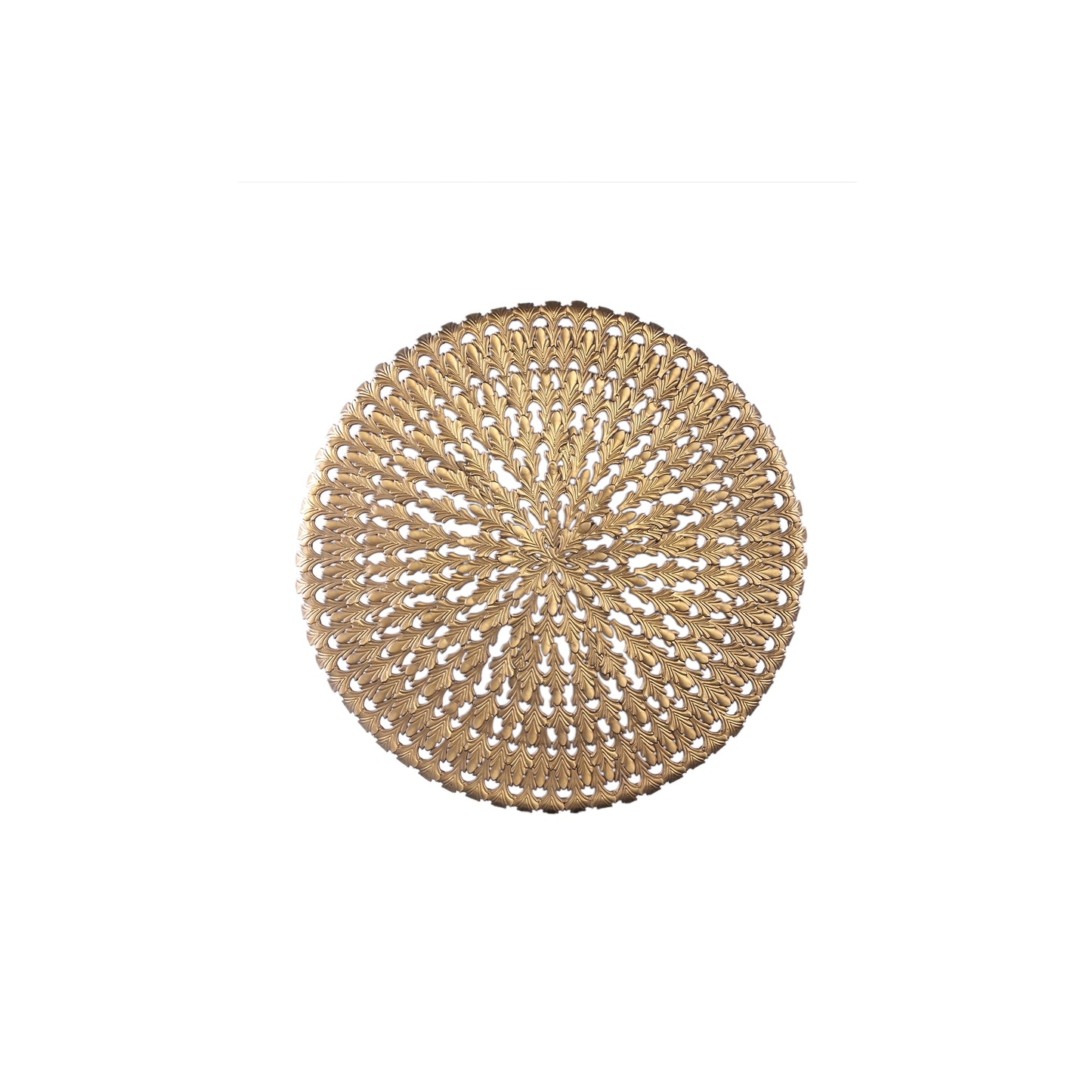 Xavery Bronze Round Iron Wall Panel Carved Look S