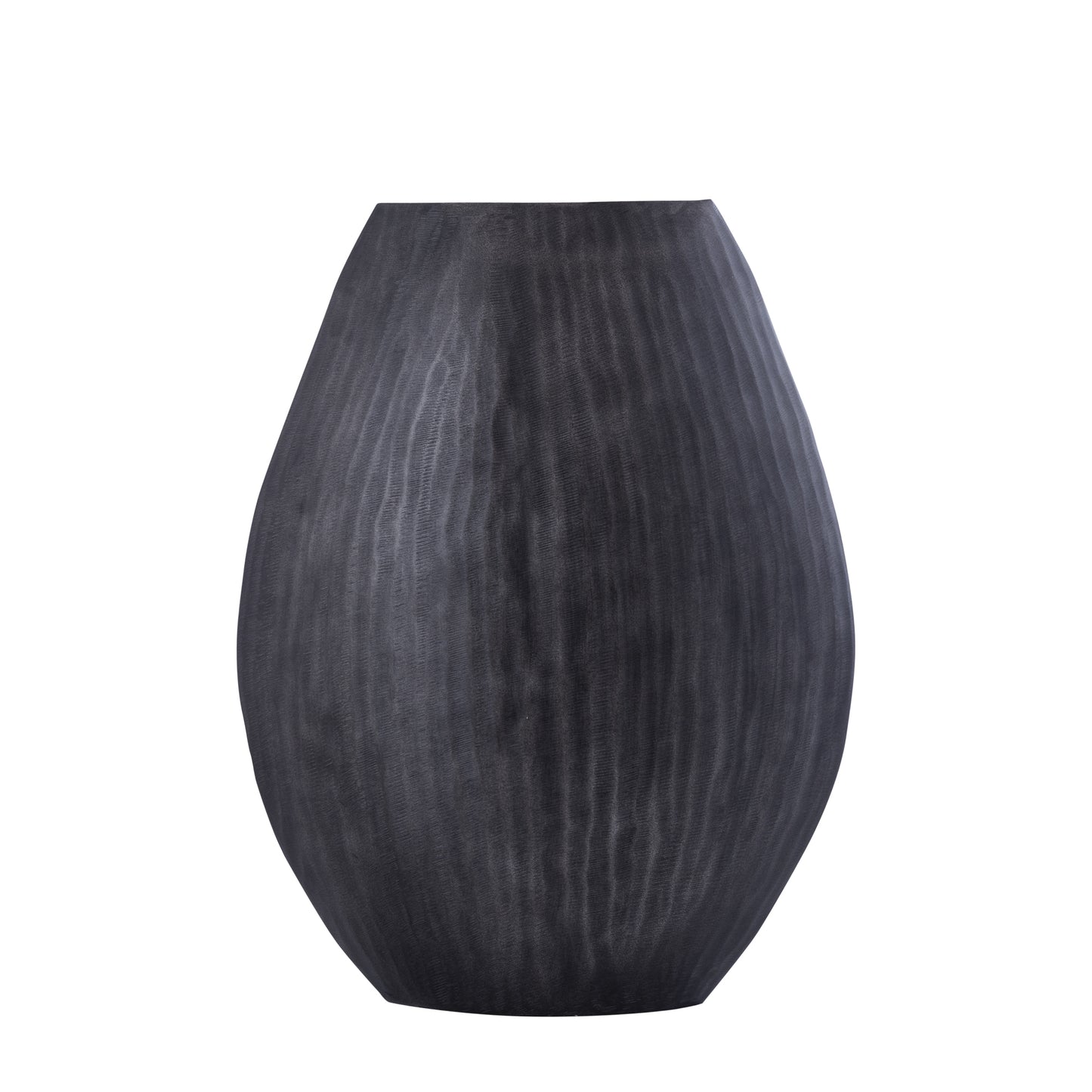 Jowad Graphite Alu Sheet Pot Ribbed High Oval M
