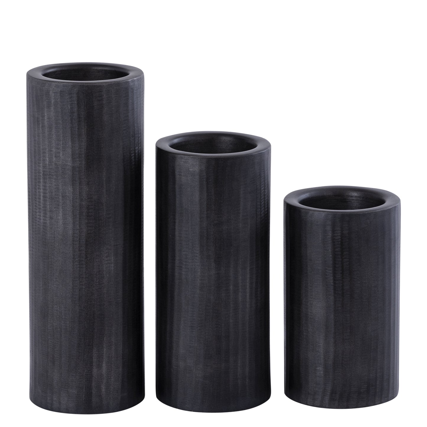 Jowad Graphite Alu Sheet Candle Holder Rib L