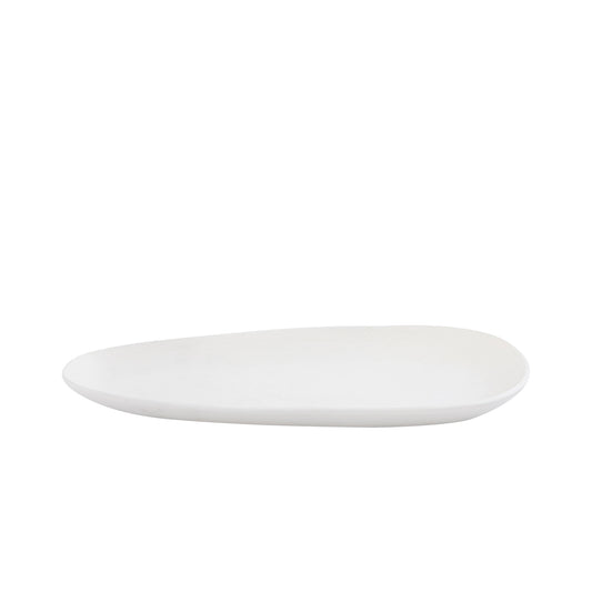 Elzye Cream Casted Alu Oval Plate Small