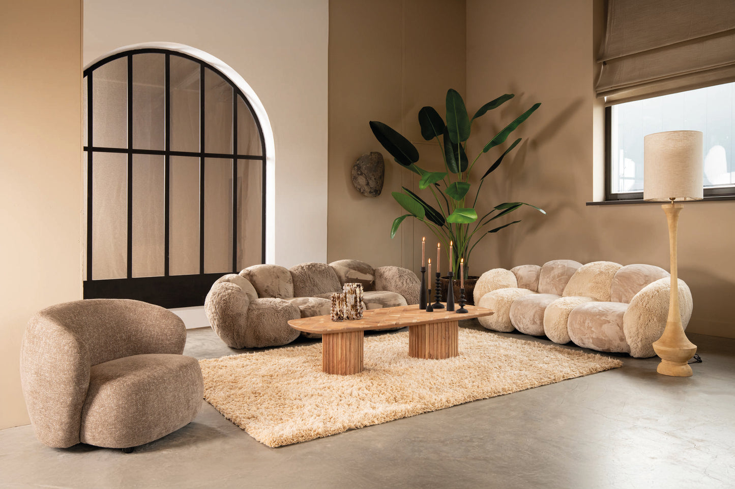 Curvae Sofa Lush Taupe