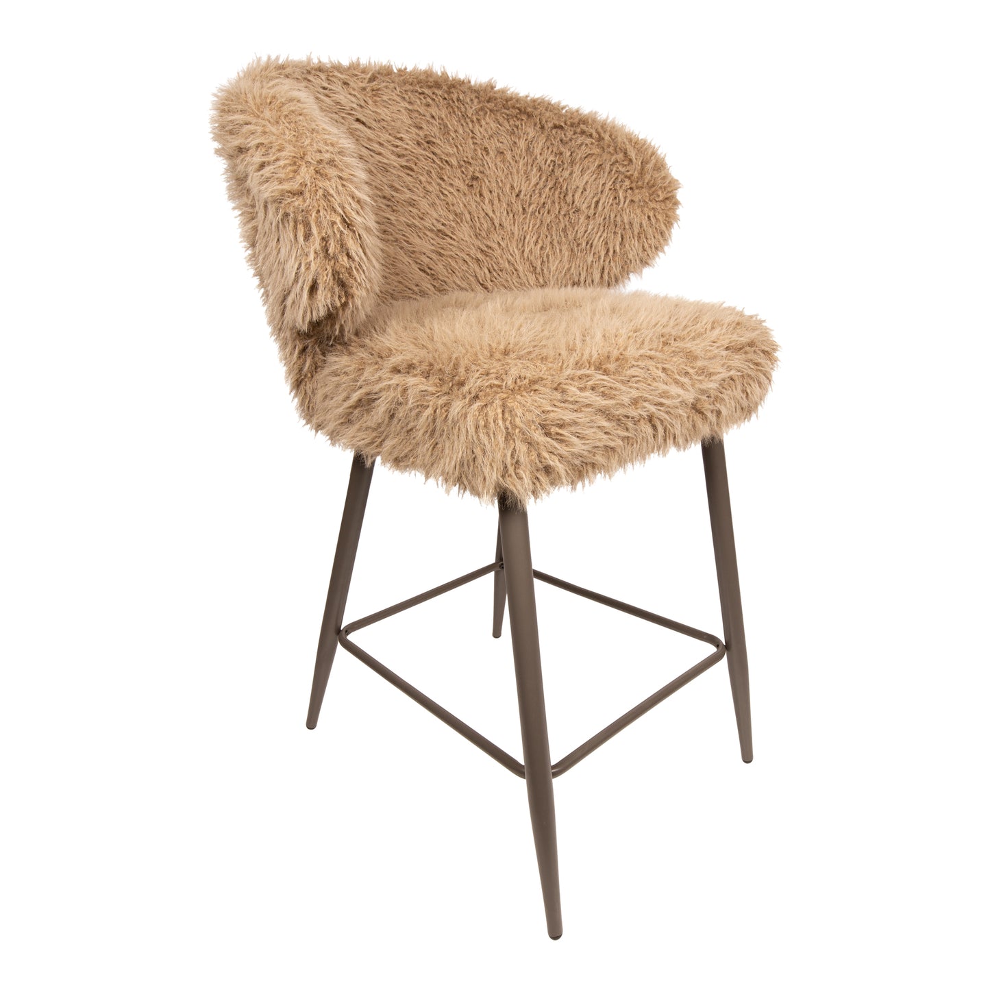 Ares Bar Chair Hair Brown (set of 2)