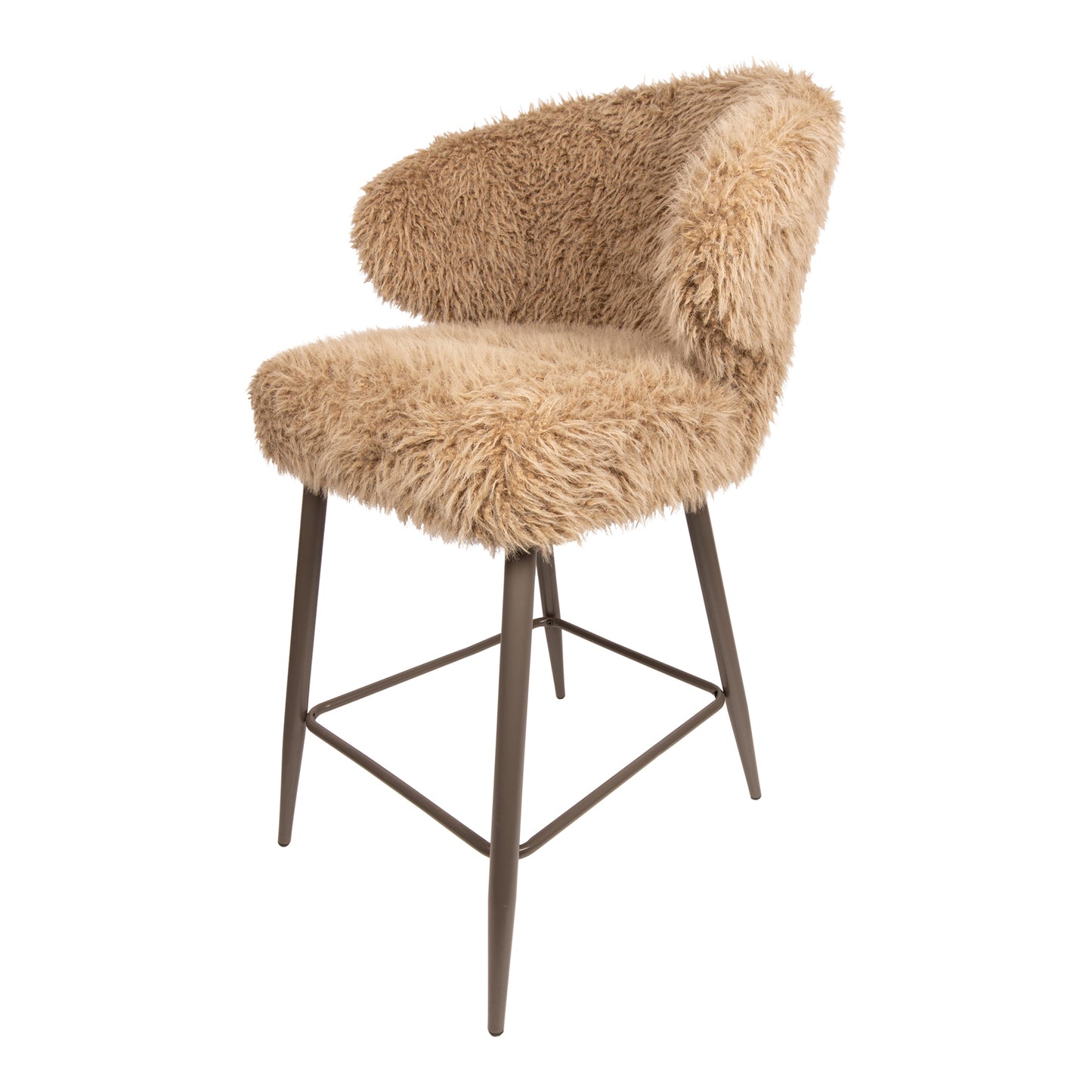 Ares Bar Chair Hair Brown (set of 2)
