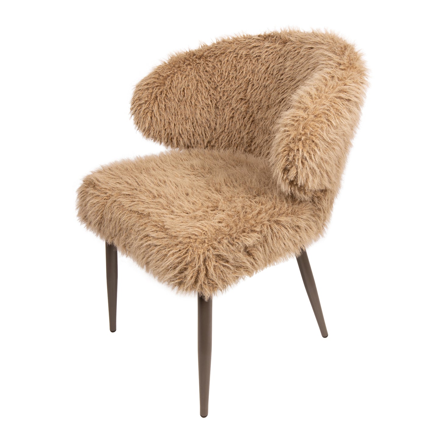 Ares Dining Chair Hair Brown (set of 2)