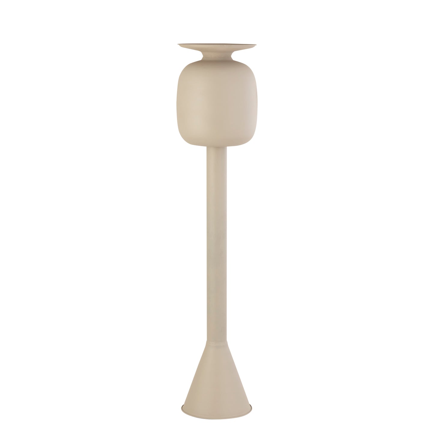 Dainah Cream Iron Pot On Long Base Large
