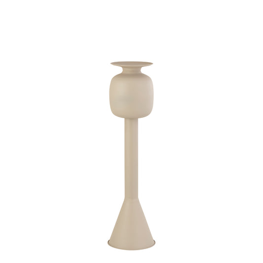 Dainah Cream Iron Pot On Long Base Small