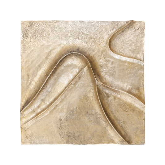 Gihan Gold Casted Alu Wall Panel Wave Lines L