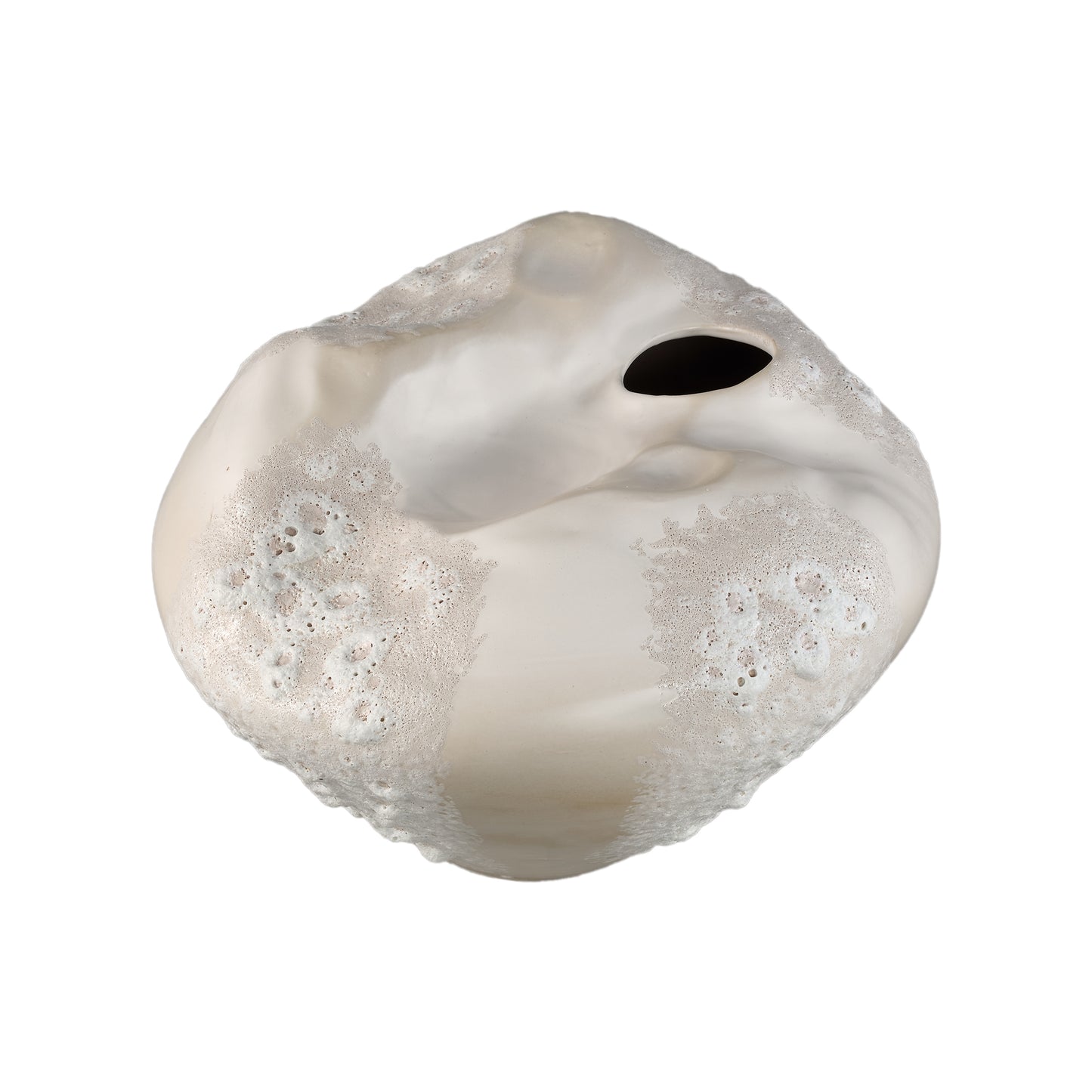 Dangelo Cream Ceramic Irregular Vase XL