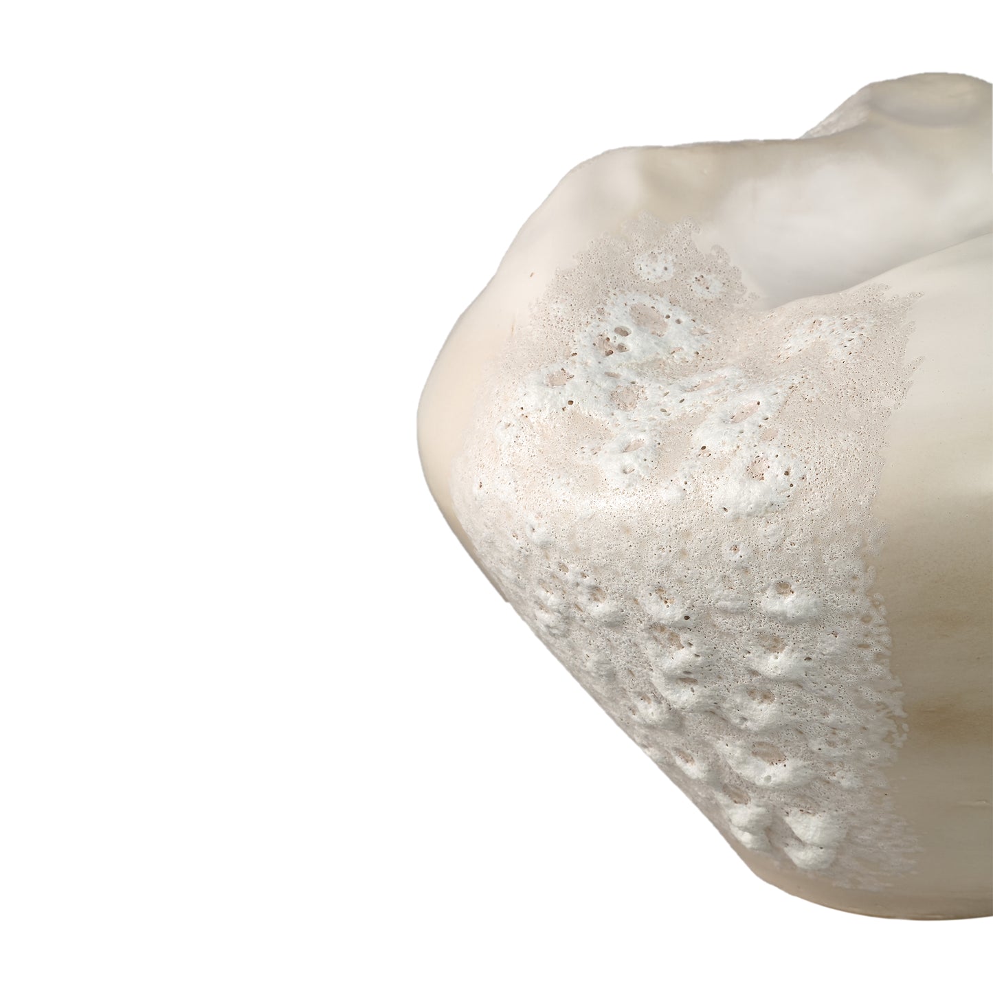 Dangelo Cream Ceramic Irregular Vase XL